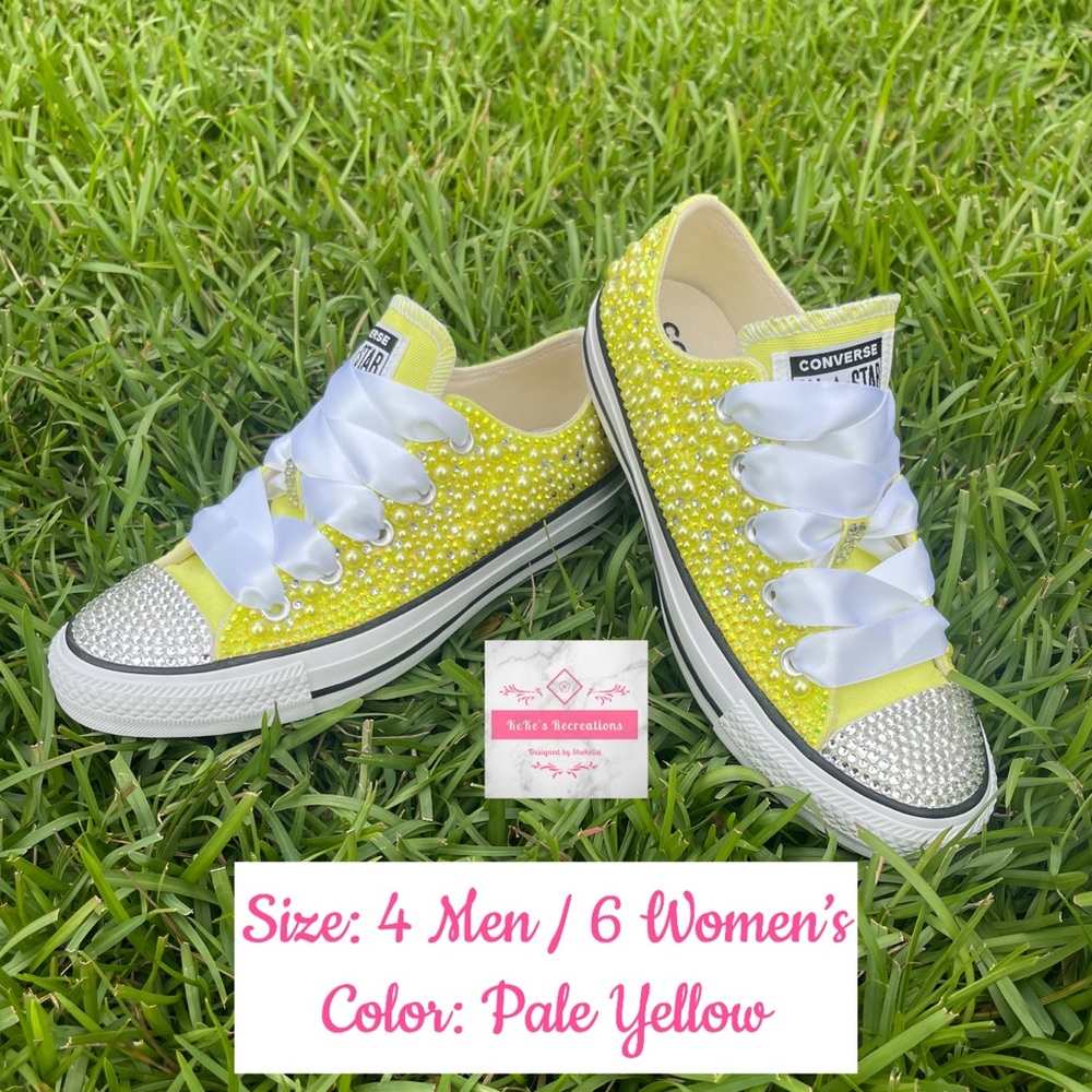 New Bling Yellow Converse